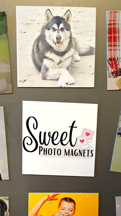 2.5"x 2.5" Printed Semi-Gloss Photo Magnet